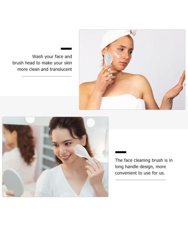 SHANPIN Handheld Silicone Face Scrubber Exfoliator - Soft Facial Cleansing Brush & Blackhead Remover (2 Pcs) - Waterproof Skincare Tool - Buy Online on GoSupps.com