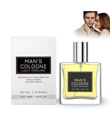 Pheromone Cologne for Men - Enhance Raw Attraction & Confidence Raw Cologne for Men 50ml Mens Pheromone Cologne Spray Long-Lasting Irresistible Natural Fresh Men's Perfume (1PC)