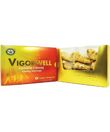 Vigorwell Premium Selected 5-Year Jumbo Short-Chunky American Ginseng (227G/16OZ)-Proudly from Canadian Ginseng Farm - Buy Online on GoSupps.com