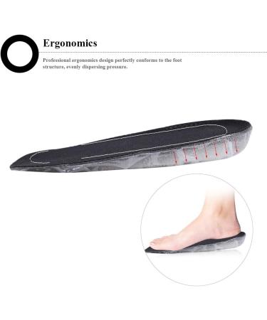 Invisible Silicone Insoles for Men | Height-Enhancing Cutable Shoe Inserts for Foot Pain Relief & Fasciitis - Upgrade Comfort & Style! - Buy Online on GoSupps.com