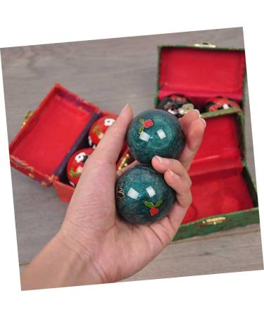 Lurrose 2-Pack Asian Meditation Balls - Hand Exercise & Feng Shui Baoding Balls with Bell for Fitness & Relaxation - Buy Online on GoSupps.com