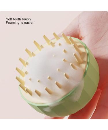 Scalp Massage Device - Silicone Hair Cleaning Shampoo Brush for Blood Circulation & Care - Buy Online on GoSupps.com
