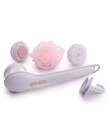 Finishing Touch Flawless Cleanse Spa  Electric Body Brush- with 3 Multi-Purpose Cleansing Heads for a Full Body Spa Experience