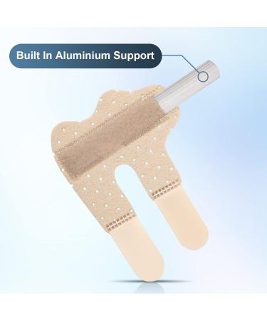 SAVITA 2pcs Finger Splints for Broken Finger Protection and Pain Relief - Composite Cloth Trigger Finger Splints for Straightening - Complexion Breathable Design - Buy Online on GoSupps.com