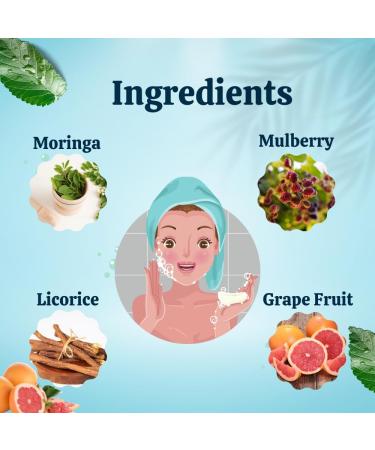 PRZX Aqua Restoration Face Wash | Hydrating Foaming Cleanser with Grapefruit & Moringa Extracts | Sulfate-Free 100ml - Buy Online on GoSupps.com