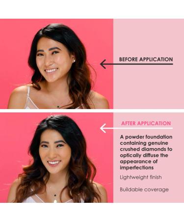 Winky Lux Diamond Complexion Powder - Compressed Matte Foundation with Powdered Diamonds for Flawless Airbrush Finish - 8g (Light) - Buy Online on GoSupps.com