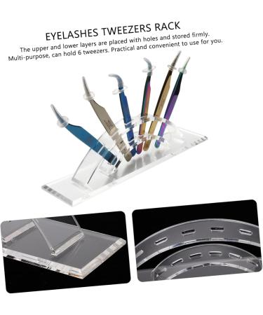 1pc Tweezers Storage Eyelash Tweezers Display Rack Shears Storage Eyelash Tweezers for Extensions Forceps Storage Holder Clear Tweezer Stand Hair Drain Catcher Acrylic Face Coulee - Buy Online on GoSupps.com