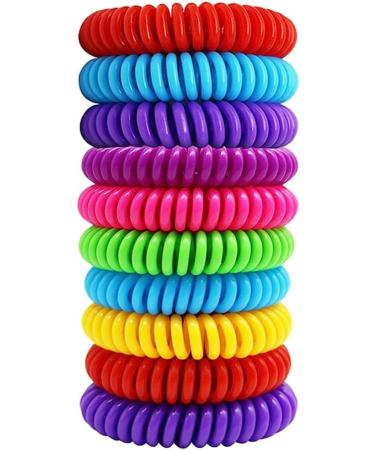 MysticFlow Mosquito Repellent Bracelets 10 Natural Essential Oil Bands DEET-Free & Eco-Friendly - Buy Online on GoSupps.com