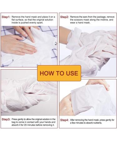 3 Pairs Hand Moisturizing Gloves - Repair & Renew Dry, Aging, Cracked Hands with Intense Skin Nutrition, Collagen, Vitamins - Natural Plant Extracts, Milk & Honey - Buy Online on GoSupps.com