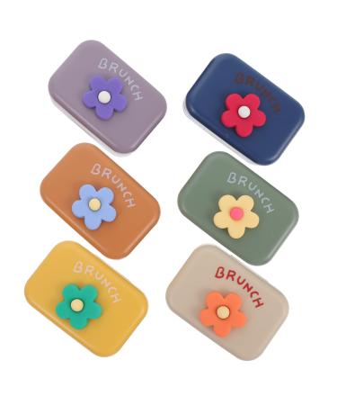 HOMSFOU 6pcs Invisible Accompanying Box Mirror Foil Mirror Box Plastic Storage Travel