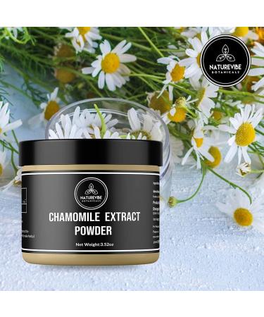Naturevibe Botanicals Chamomile Extract Powder (3.52oz) - Pure and Natural Relaxation - Buy Online on GoSupps.com