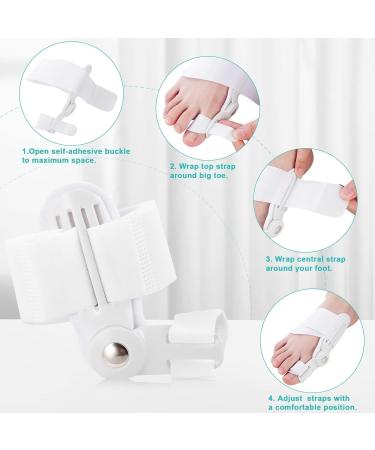 Adjustable Hallux Valgus Correction Rail for Big Toe Straightening - Unisex Day & Night Relief | Comfortable & Effective Solution - Buy Online on GoSupps.com