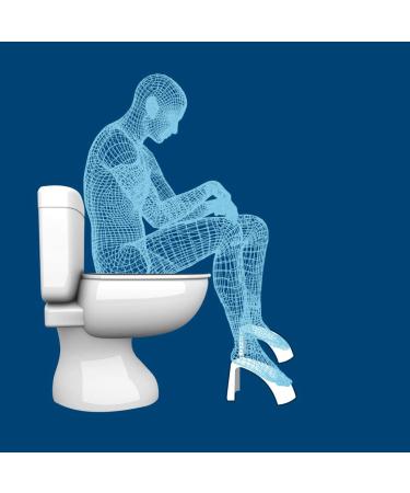 Portable Discreet Toilet Stool & Foot Rest | Ergonomic Design | Travel-Friendly & Space-Saving | Stackable | Made in USA - Buy Online on GoSupps.com