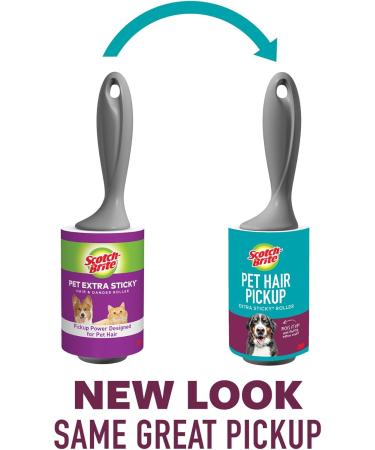 Scotch-Brite Pet Hair Roller - 4" Width 70 Sheets Refill | Effortless Pet Hair Cleanup - Buy Online on GoSupps.com