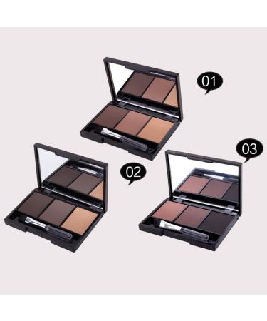 Buy Romantic Bear Waterproof Eyebrow Powder Makeup Palette for Women - Colors A03 | International Shipping - Buy Online on GoSupps.com