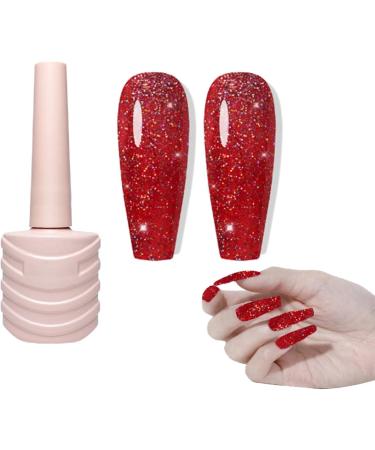 Sparkly Shiny Gel Nail Polish Rainbow Effect Sparkling Colors Glossy Soak Off Nail Gel Shining Design Polish Colors Sparkling Diamond Nail Polish Colorful Broken Drill Glue 06 - Buy Online on GoSupps.com