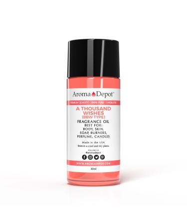A Thousand Wishes 30 ml Fragrance Oil I Perfume I Skin Oil I Scented Oil. DIY Projects Such as Candles Bath Bombs Body Butters Creams & Lotions. for Diffuser Burners or Warmers. A Thousand Wishes 3.6 Fl Oz (Pack of 1)