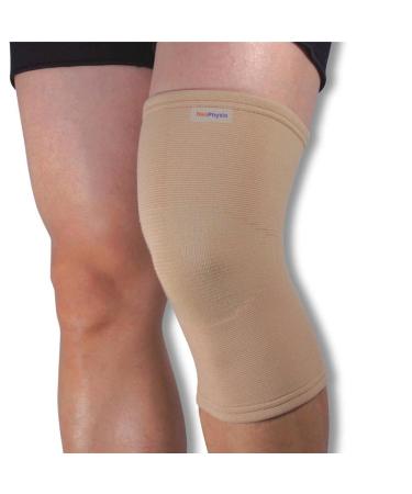 NeoPhysio Medical Grade Elastic Compression Knee Support Beige Tubular Sleeve - XXL 46-50cm XXL 46-50cm Beige - Buy Online on GoSupps.com