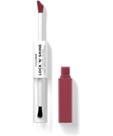 Wet n Wild Megalast Lock n' Shine Lip Color & Clear Gloss, Utaupia Shade - Vitamin E & Jojoba Oil Formula - Buy Online on GoSupps.com