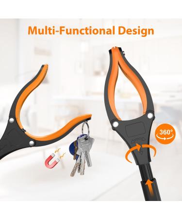 REWKCY 32in/83cm Grabber Reacher Tool 2-Pack Foldable Reacher Grabber with 360 Rotating Jaw & Magnet Lightweight Reacher Grabber for Seniors Grabber Tool Heavy Duty 32 Inch - Buy Online on GoSupps.com