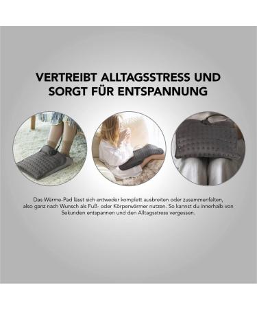 Maxxmee Electrical Foot Warmers - Foldable Heat Pillow & Body Warmer with Remote Control | Safe Auto Shut-Off After 90 Minutes | Shop Internationally - Buy Online on GoSupps.com