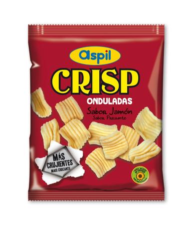 ASPIL Aspil Pack of 35 Wavy Potatoes Ham Flavor 17g