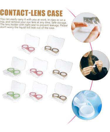 JECOMPRIS 8S Contact Lens Container with Tweezers & Pearl Case - Ultimate Contact Lens Carrying Bag for Color Contacts - Unisex Plastic Storage Solution - Buy Online on GoSupps.com