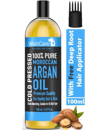 Buy WishCare Premium Cold Pressed Castor Oil (200ml) & Pure Moroccan Argan Oil (100ml) - Best Quality Oils for Hair & Skin | International Shipping - Buy Online on GoSupps.com