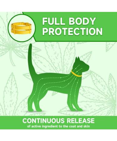 Cat Repellent Treatment Adjustable Cat Repellent Collars Natural Protection Repellent Collar for Cats Water Resistant Repellent Collar for Cats Small-Medium-Large Yellow 2pack - Buy Online on GoSupps.com