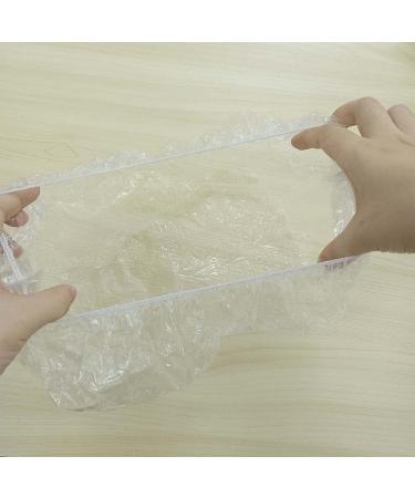 50pcs Large Thick Clear Disposable Shower Caps for Hair Care in Beauty Salon, Home, Hotel, Spa - Elastic Bath Cap - Clear Plastic - Hair Salon Essential - Buy Online on GoSupps.com
