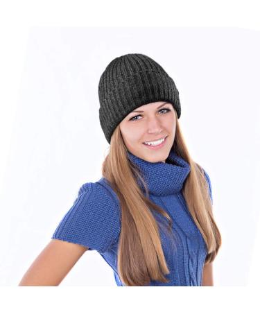OZERO Knit Beanie Winter Hat - Thermal Polar Fleece Snow Skull Cap (Gray) - Buy Online on GoSupps.com