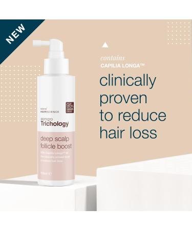 Stemgro Trichology Hair Growth Serum 100ml - Leave-In Daily Hair Loss Treatment for Women With Thinning Hair Due to Menopause & Stress - Clinically Proven Hair Growth - Buy Online on GoSupps.com