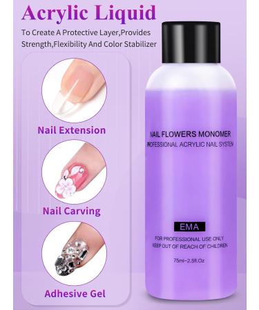 Acrylic Nail Kit Powder Set - Professional 30G Acrylic Powder Nails Kit for Beginners - Pink White Clear Extension Kit - Buy Online on GoSupps.com