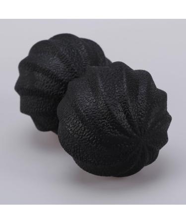 Lurrose Peanut Massage Ball - Double Ball TPE Relaxation & Yoga Roll for Shoulder Relief - Medium Black - Buy Online on GoSupps.com
