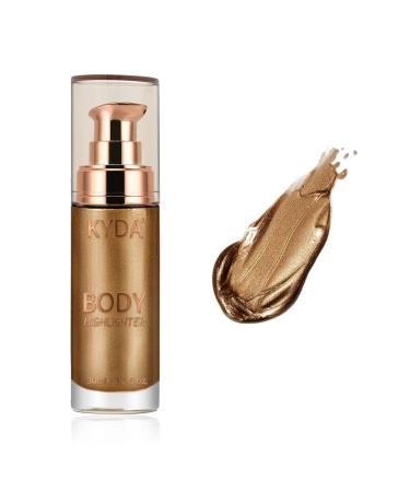KYDA Body Luminizer, Waterproof Moisturizing and Glow For Face & Body, Radiance All In One Makeup, Face Body Glow Illuminator, Body Highlighter 1fl.oz.-103 Glistening Bronze