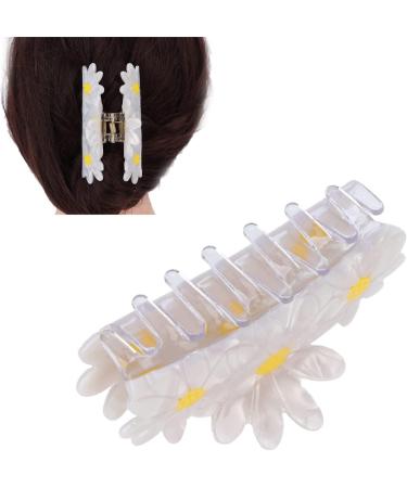 Large Hair Claw Clip Big Claw Clips Hair Clips for Women Elegant Flower Shape Fashionable Hair Clip Styling Tool Accessories(tulip) (Color : White Daisy Large) - Buy Online on GoSupps.com