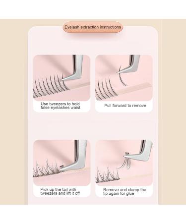 False Eyelash Tweezers Professionals Curved Stainless Steel Lash Extension Tool for Eyelashes and Makeup - Buy Online on GoSupps.com