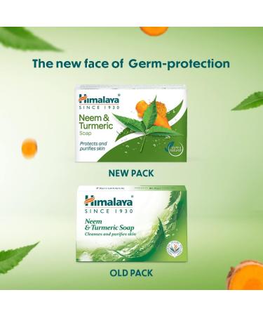 Himalaya Protecting Neem & Turmeric Soap - 75g (Pack of 1) - Buy Online on GoSupps.com