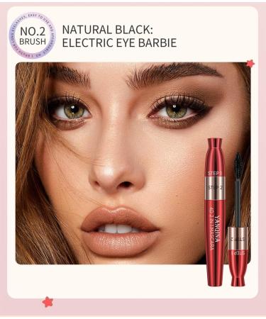 DENGWANG 4D Lengthening Curling Mascara 2 In 1 Black Mascara Double Headed 4D 2 In 1 Mascara Waterproof Thickening Mascara Black Thickening Lengthening Mascara Quick-Drying and Not Sticky (2PCS) - Buy Online on GoSupps.com