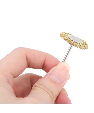 Premium T-Shaped Nail Drill Cleaning Brush - Brass Wire Head for Effective Manicure Tool | International Shipping - Buy Online on GoSupps.com
