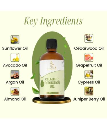 Cellulite Reduction Oil | Natural Firming & Toning Essential Oil for Men & Women | Improve Skin Texture & Elasticity | Anti-Cellulite Massage Oil - 100ml - Buy Online on GoSupps.com