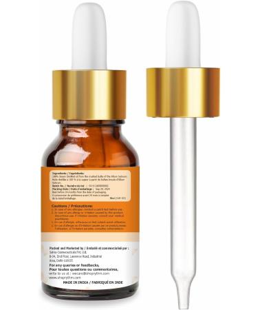 Crysalis Garlic (Allium Sativum) 100% Pure & Natural Undiluted Essential Oil Organic Standard/Steam Distilled Oil for Skin & Hair Body Nail Care DIY Cosmetics -30ML with Dropper External Use Only - Buy Online on GoSupps.com