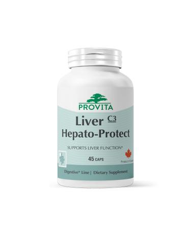 Provita Liver Hepato-Protect | Liver Cleanse Detox & Repair Supplement | Milk Thistle Liver Detox with Dandelion Artichoke & Glutathione | Natural Liver Support Supplement for Liver Health & Function