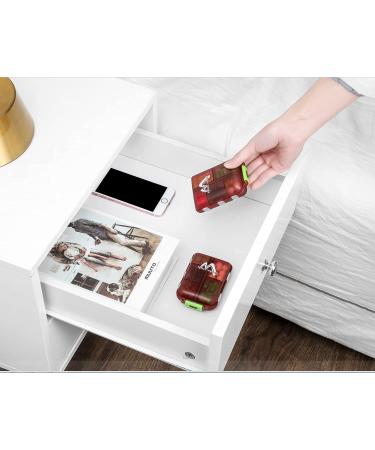 4 Pack Small Weekly Travel Pill Organizer - Portable Pocket Pill Box for Vitamins and Medicine by M MUCHENGBAO - Buy Online on GoSupps.com