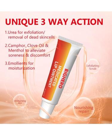 Bighero Designed for Men Women and Children for Dry Cracked Lips Healing Lip Balm for Severely Chapped Lips Soothes & Heals Lips - Buy Online on GoSupps.com