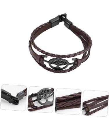 ABOOFAN 3 Pcs Christmas Tree Leather Bracelet Boyfriend Bracelets Braided Wrist Rings Braided Bracelets Couple Bracelet Vintage Bracelet Pendant Lovers Multi-layer Artificial Leather - Buy Online on GoSupps.com