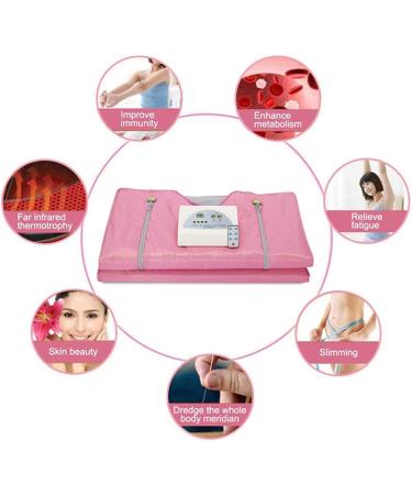 SHANG-JUN 2 Zone Heating Sauna Blanket - Weight Loss Body Shaper & Detox Therapy - Anti-Aging Home Use (Purple) - Buy Online on GoSupps.com