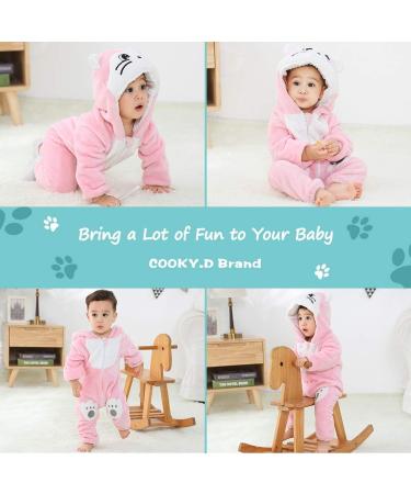 COOKY.D Unisex Winter Cat Hooded Romper Jumpsuit 6-12 Months - Buy Online on GoSupps.com