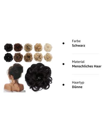 Tess Hair Part Dutt Black Hair Tie - Wavy Small Knot Updos Affordable 30g Hair Extensions for Women - Buy Online on GoSupps.com
