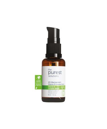 The Purest Solutions Vitamin B Complex Serum (Niacinamide 10% + Vitamin B Complex) - Anti-Sensitization Anti-Redness Restorative - Vegan | Cruelty Free | Eco Friendly (1 fl. oz)